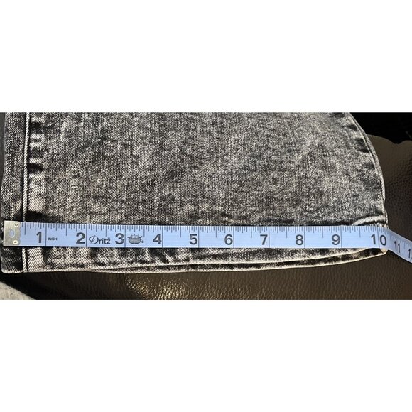 Wide Leg Fire & Rain Jeans Black Acid Wash Juniors Size 11 - Picture 9 of 12